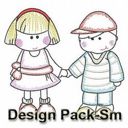 Vintage Boys & Girls(Sm) machine embroidery designs