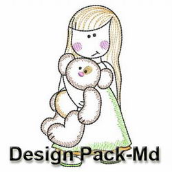 Vintage Boys & Girls(Md) machine embroidery designs