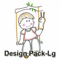 Vintage Boys & Girls(Lg) machine embroidery designs