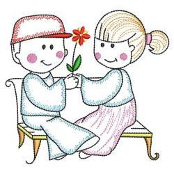 Vintage Boys & Girls 02(Lg) machine embroidery designs