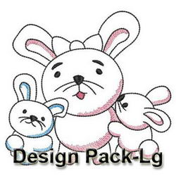 Vintage Bunny(Lg) machine embroidery designs
