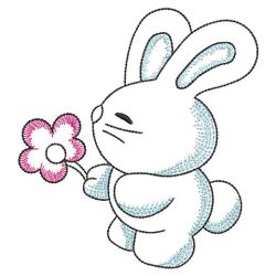 Vintage Bunny 01(Md) machine embroidery designs