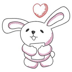 Vintage Bunny 03(Md) machine embroidery designs