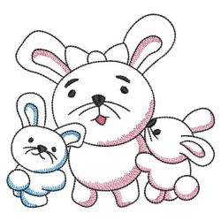 Vintage Bunny 09(Sm) machine embroidery designs