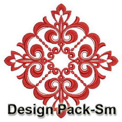Swirl Redwork Quilt(Sm) machine embroidery designs