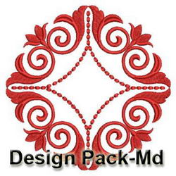 Swirl Redwork Quilt(Md) machine embroidery designs