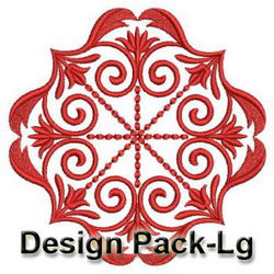 Swirl Redwork Quilt(Lg) machine embroidery designs
