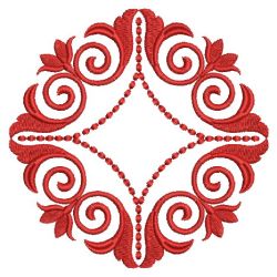 Swirl Redwork Quilt 01(Lg) machine embroidery designs