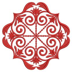Swirl Redwork Quilt 03(Lg)