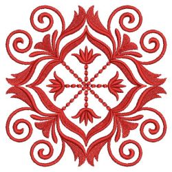 Swirl Redwork Quilt 04(Lg)