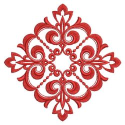 Swirl Redwork Quilt 08(Lg)