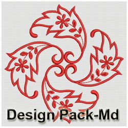 Paisley Redwork Quilt(Md) machine embroidery designs