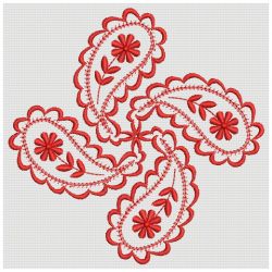 Paisley Redwork Quilt 02(Md)