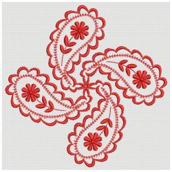 Paisley Redwork Quilt 02(Sm)