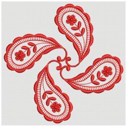 Paisley Redwork Quilt 03(Sm)