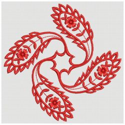 Paisley Redwork Quilt 04(Sm) machine embroidery designs