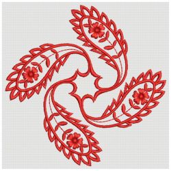 Paisley Redwork Quilt 04(Lg)