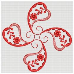 Paisley Redwork Quilt 05(Sm) machine embroidery designs