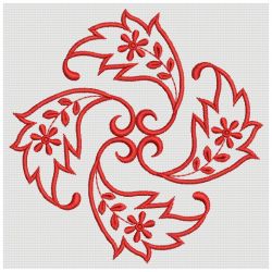 Paisley Redwork Quilt 07(Sm) machine embroidery designs