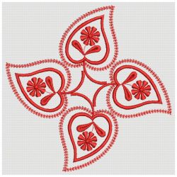 Paisley Redwork Quilt 08(Md)