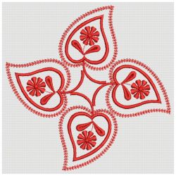 Paisley Redwork Quilt 08(Sm)