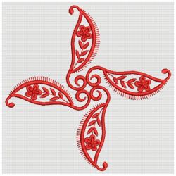 Paisley Redwork Quilt 09(Md)
