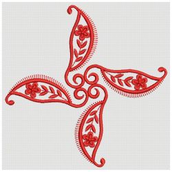 Paisley Redwork Quilt 09(Sm) machine embroidery designs