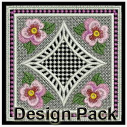 FSL Pansy Doily machine embroidery designs