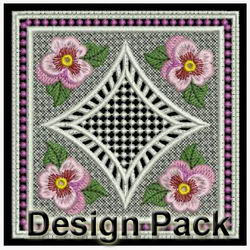 FSL Pansy Doily machine embroidery designs