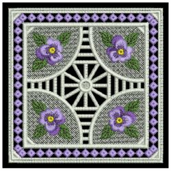 FSL Pansy Doily 01 machine embroidery designs