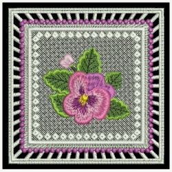 FSL Pansy Doily 05 machine embroidery designs