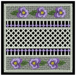 FSL Pansy Doily 06 machine embroidery designs