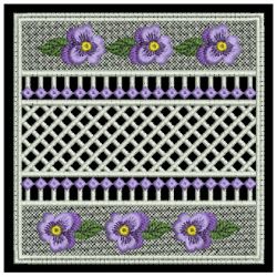 FSL Pansy Doily 06 machine embroidery designs