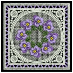 FSL Pansy Doily 07 machine embroidery designs