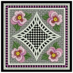 FSL Pansy Doily 10 machine embroidery designs