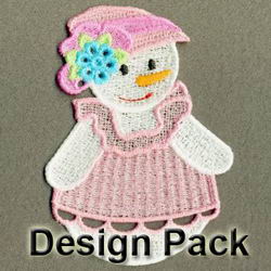 FSL Cute Snowman machine embroidery designs