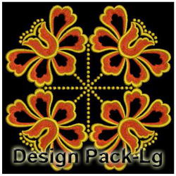 Gold Flower Quilt(Lg) machine embroidery designs