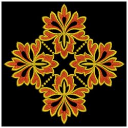 Gold Flower Quilt 10(Lg) machine embroidery designs