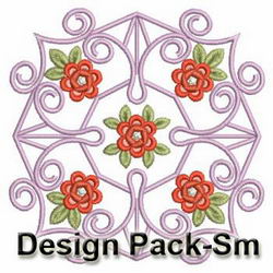 Bullion Flower Quilt(Sm) machine embroidery designs