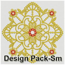 Heirloom Golden Flower Lace(Sm) machine embroidery designs