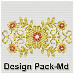 Heirloom Golden Flower Lace(Md) machine embroidery designs
