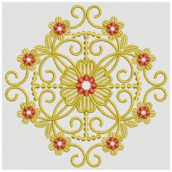 Heirloom Golden Flower Lace 02(Md) machine embroidery designs
