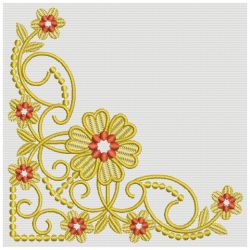 Heirloom Golden Flower Lace 03(Md) machine embroidery designs