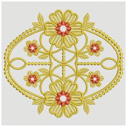 Heirloom Golden Flower Lace 05(Sm) machine embroidery designs