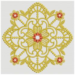 Heirloom Golden Flower Lace 07(Md) machine embroidery designs