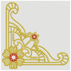 Heirloom Golden Flower Lace 08(Sm) machine embroidery designs
