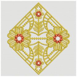 Heirloom Golden Flower Lace 09(Lg) machine embroidery designs