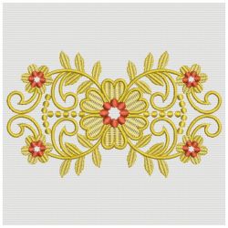Heirloom Golden Flower Lace 11(Sm) machine embroidery designs
