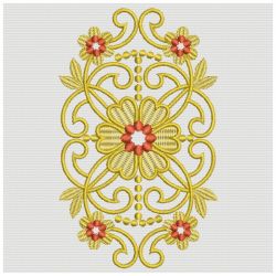 Heirloom Golden Flower Lace 16(Lg) machine embroidery designs