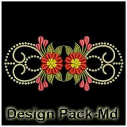 Candlewicking Flower Quilt(Md) machine embroidery designs